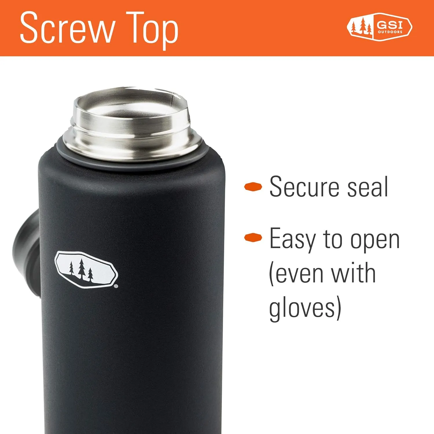 GSI Outdoors - Microlite Water Bottle, Vacuum Insulated Stainless Steel, Twist Lid