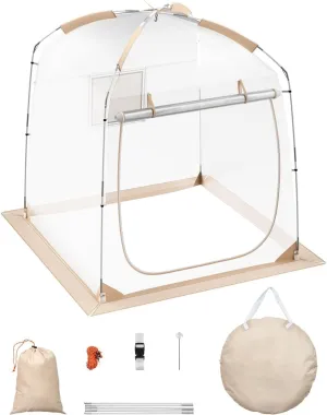 Happybuy Sports Tent, 2-4 People, Instant Weatherproof Tent Shelter, Outdoor Clear View Bubble Tent, Climate Canopy for Soccer, Football, Softball, Sporting Events, Parades, Fishing