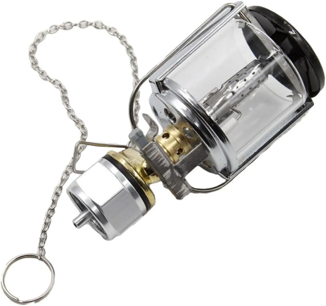 Happyyami 1Set Portable Propane Camping Lamp with Cover Mapp Gas Light for Fishing and Hiking Illumination for Camping Enthusiasts