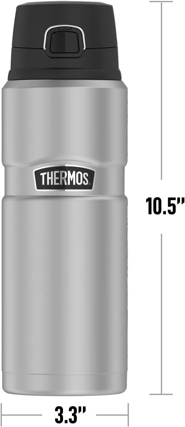 Harry Potter Gryffindor House Crest THERMOS STAINLESS KING Stainless Steel Drink Bottle, Vacuum insulated & Double Wall, 24oz