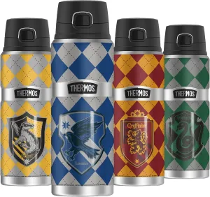Harry Potter Ravenclaw Plaid Sigil, THERMOS STAINLESS KING Stainless Steel Drink Bottle, Vacuum insulated & Double Wall, 24oz