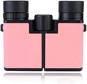 HD Wide Angle Binoculars for Kids 10X22 Waterproof Roof Prism Telescope for Bird Watching Concerts Hunting and Sport Games (Pink)