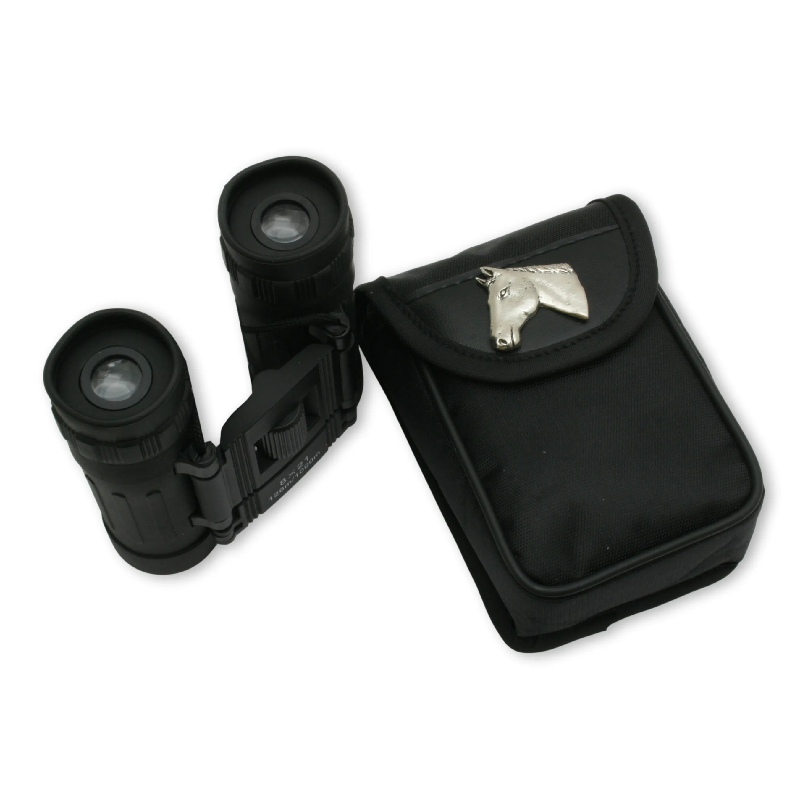 Horse Head Binoculars 8 x 21 in Travel Case