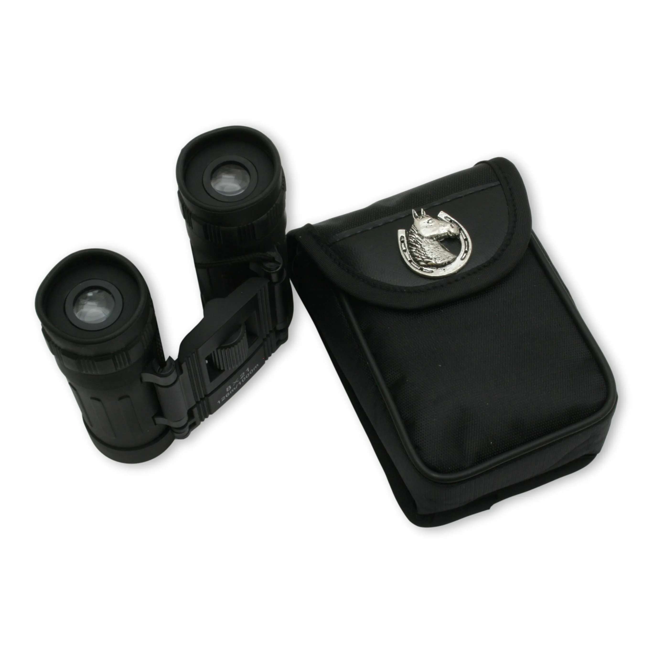 Horse Head In Shoe Pocket Sized Binoculars & Travel Case