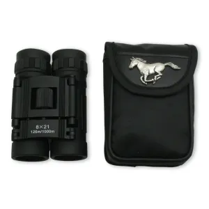 Horse Running Binoculars 8 x 21 in Travel Case