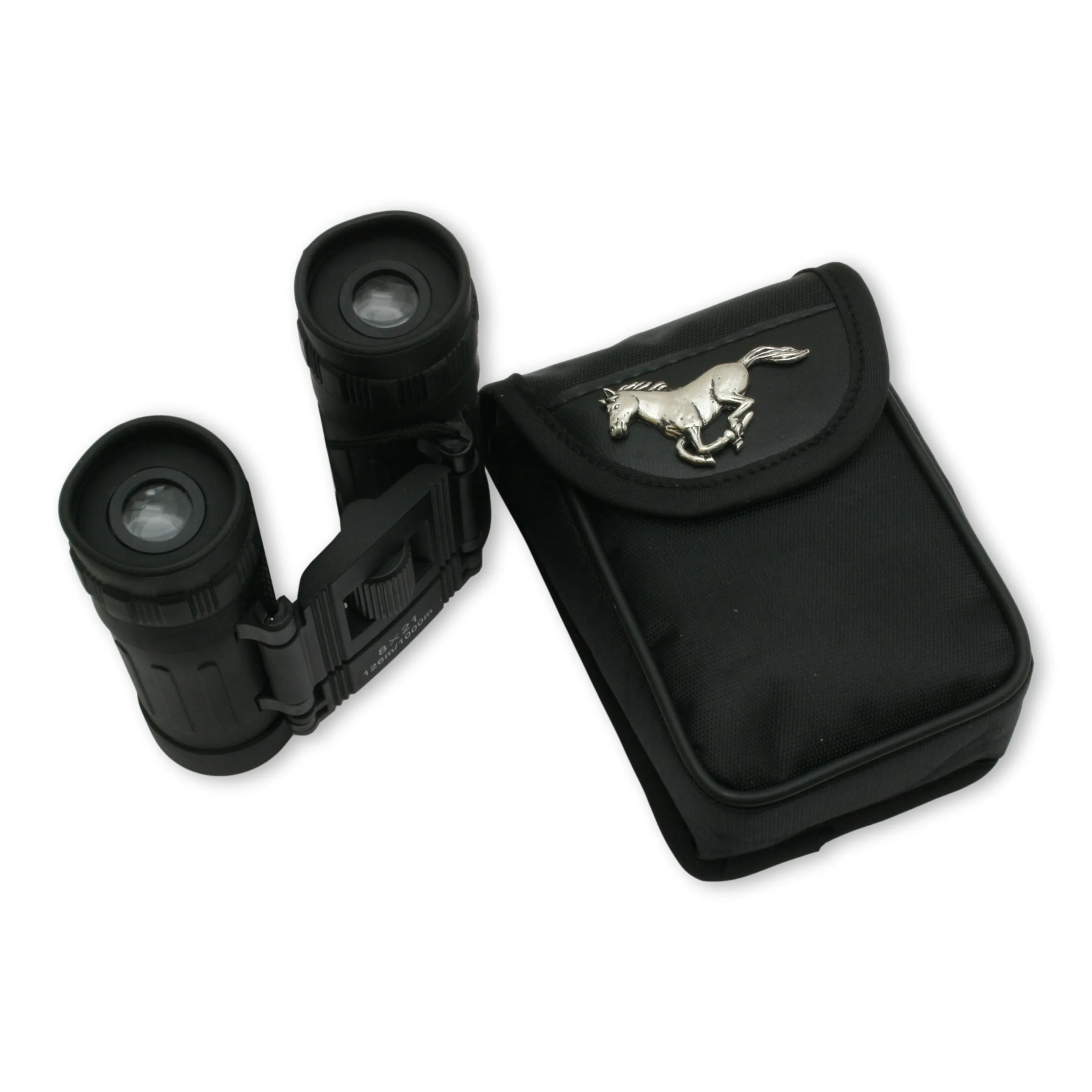 Horse Running Binoculars 8 x 21 in Travel Case