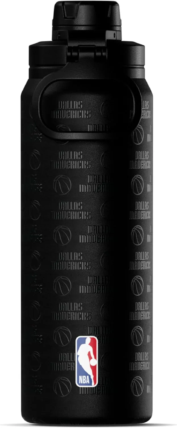 Hydrapeak x NBA Officially Licensed Dallas Mavericks 26 oz Active Water Bottle with Chug Lid and Handle Reusable Stainless Steel Double Wall Insulated Sports Gift