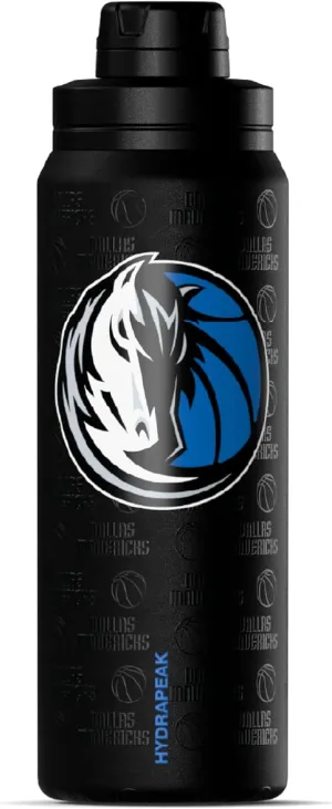 Hydrapeak x NBA Officially Licensed Dallas Mavericks 26 oz Active Water Bottle with Chug Lid and Handle Reusable Stainless Steel Double Wall Insulated Sports Gift