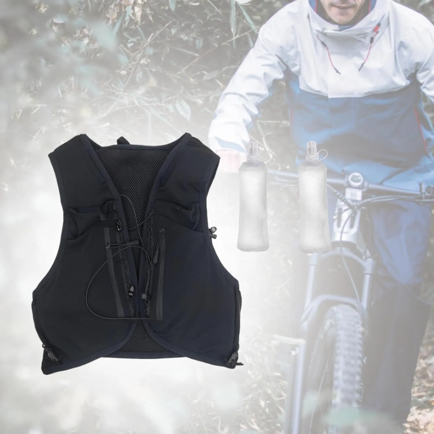 Hydration Vest for Men Women Sports Fitness Bag Hydration Pack Water Pack for Backpacking Climbing Trekking Cycling Outdoor