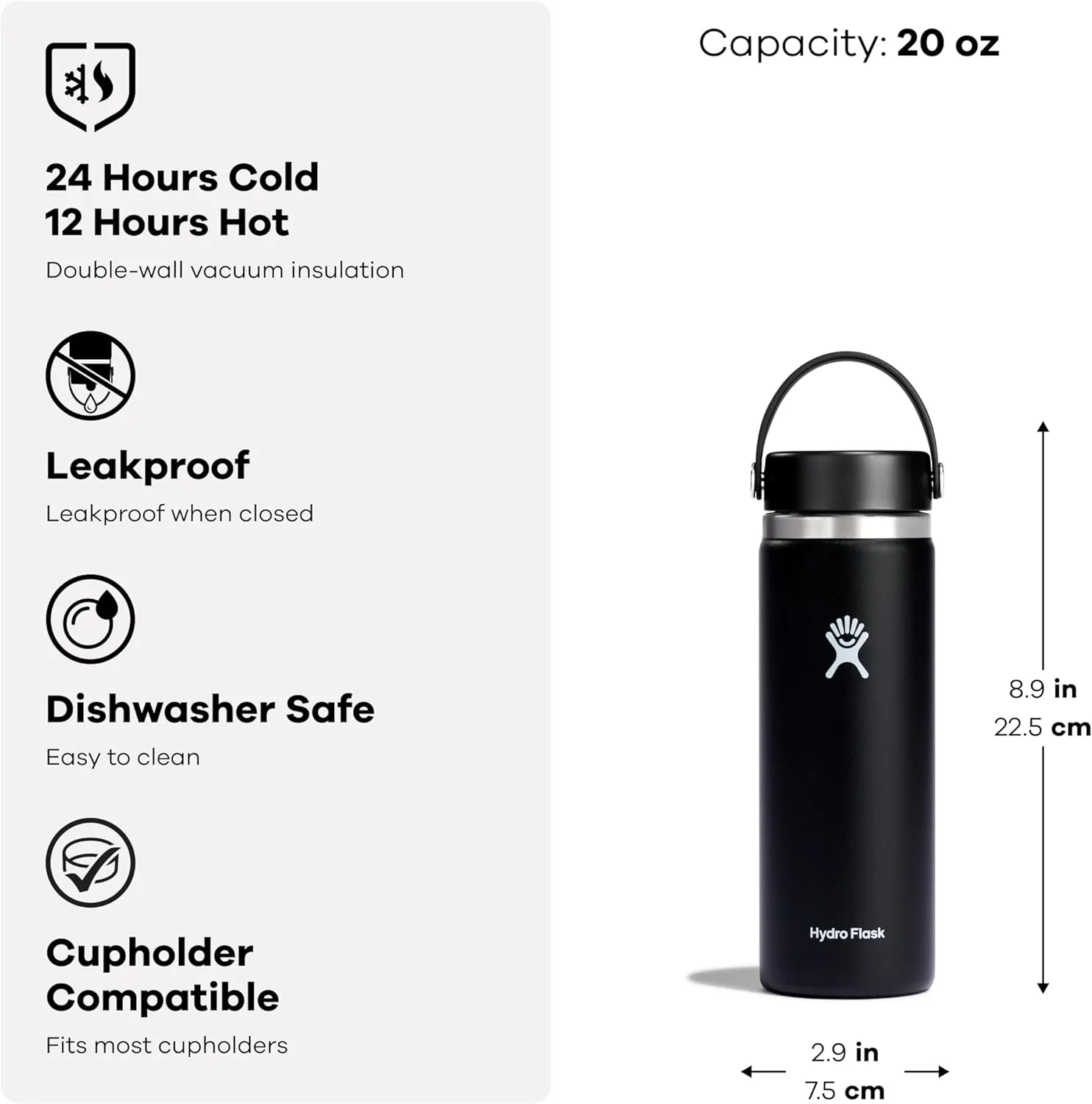 Hydro Flask 20 Oz Wide Flex Cap Agave