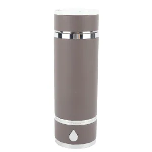 Hydrogen Rich Water Generator, 200-1600ppb Long Holding Time Hydrogen Water Bottle 420ml 3min Single Working Time with Vent for Office for Home (Gray Coffee)