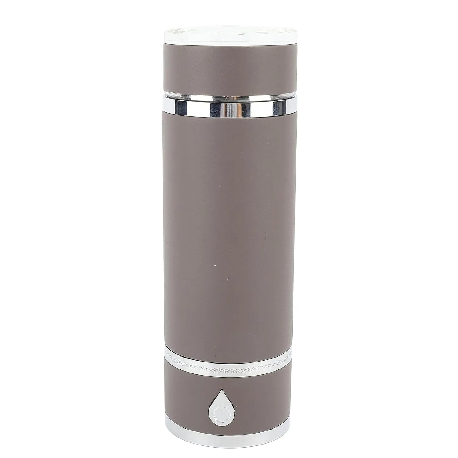 Hydrogen Rich Water Generator, 200-1600ppb Long Holding Time Hydrogen Water Bottle 420ml 3min Single Working Time with Vent for Office for Home (Gray Coffee)