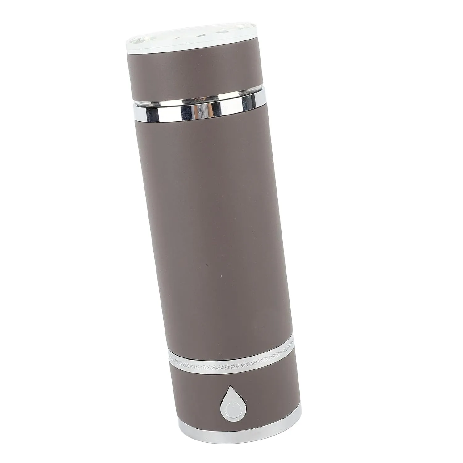 Hydrogen Rich Water Generator, 200-1600ppb Long Holding Time Hydrogen Water Bottle 420ml 3min Single Working Time with Vent for Office for Home (Gray Coffee)