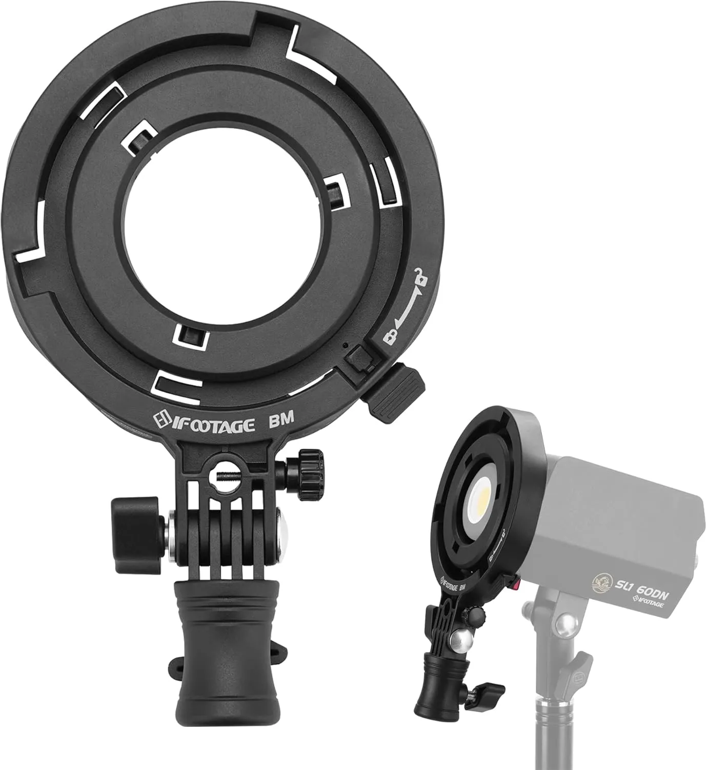 IFOOTAGE Mini Bowens Adapter, Suitable for iFootage SL1 60DN/130DN/60BNA/130BNA Mini Bowens Only, Adapt The Bowens Mount Accessories
