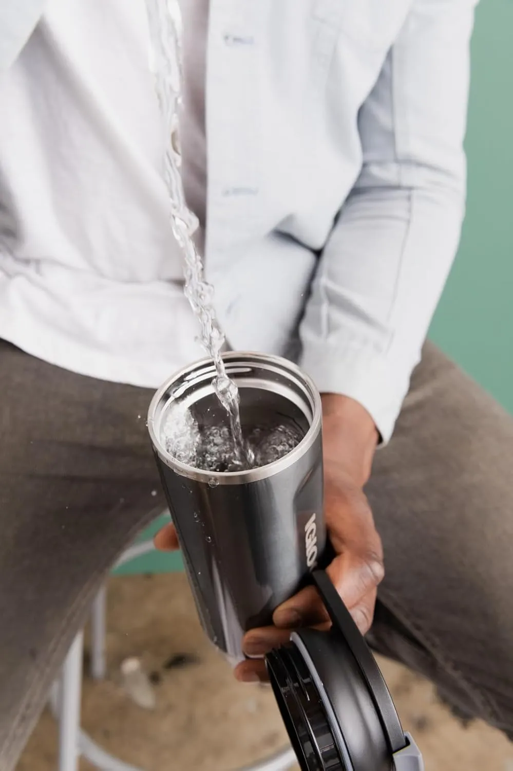 Igloo Stainless Steel Flip ‘n’ Sip Tumbler