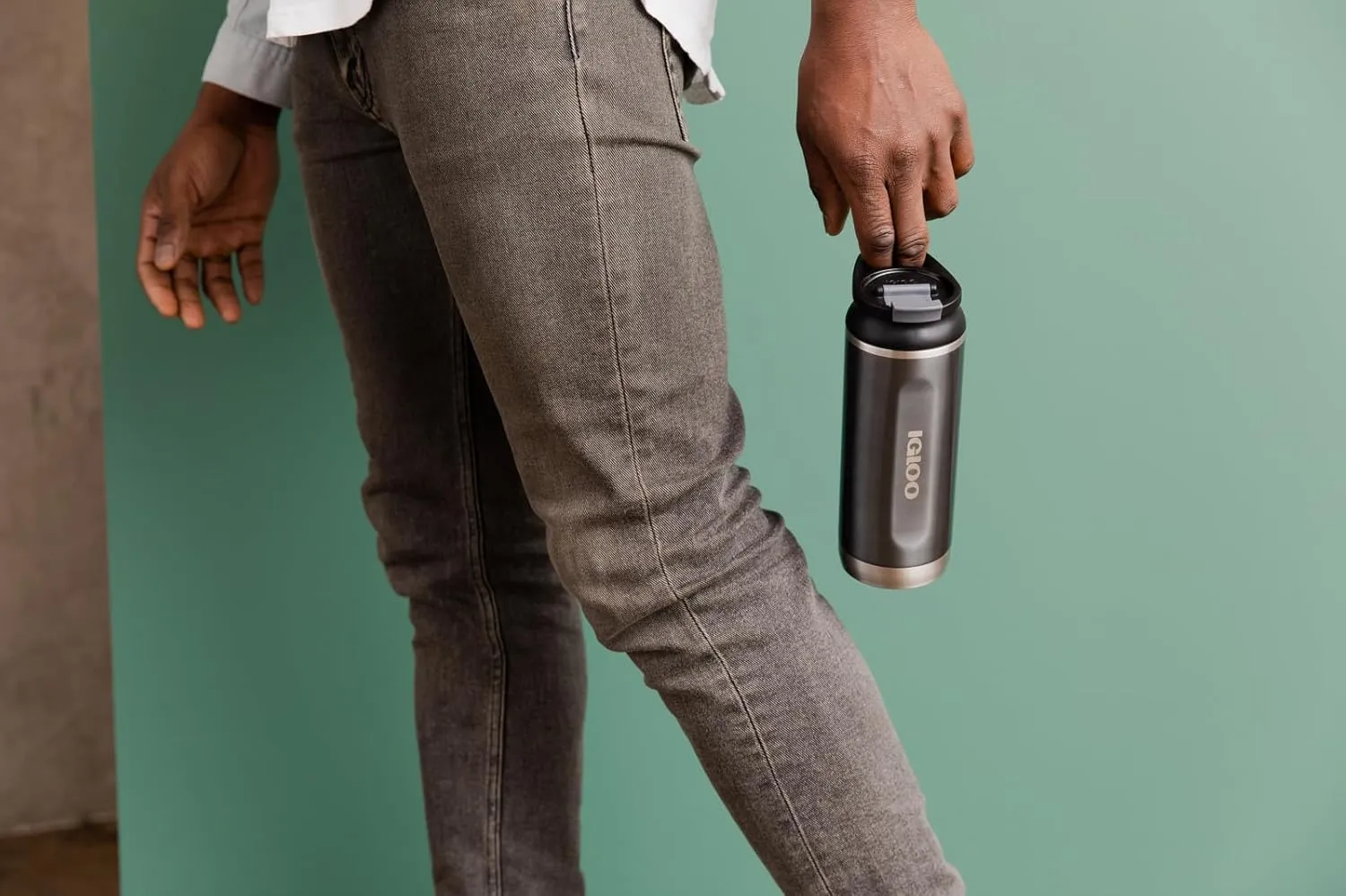 Igloo Stainless Steel Flip ‘n’ Sip Tumbler