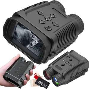 inBEKEA Mini HD Infrared Digital Night Vision Goggles 984ft/300M Hunting Binoculars for Adults Night Vision and Day Military with 2.4" Screen 32GB Card with Photo/Video Recording in 100% Darkness