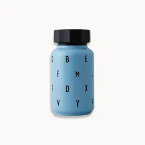 Insulated Water Bottle With Straw Blue