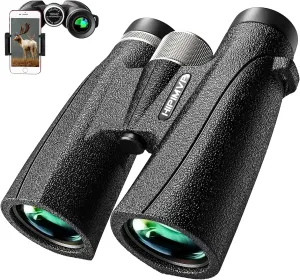 IPX7 Waterproof Powerful 10x42 Binoculars for Adults high Powered Hunting Birding Travel Theater Astronomy Bird Watching Stargazing Star Gazing Opera geo Safari Marine Birdwatching