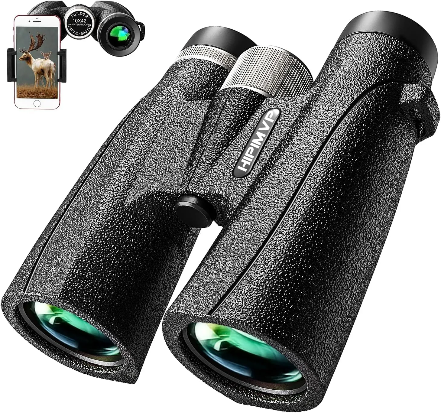 IPX7 Waterproof Powerful 10x42 Binoculars for Adults high Powered Hunting Birding Travel Theater Astronomy Bird Watching Stargazing Star Gazing Opera geo Safari Marine Birdwatching