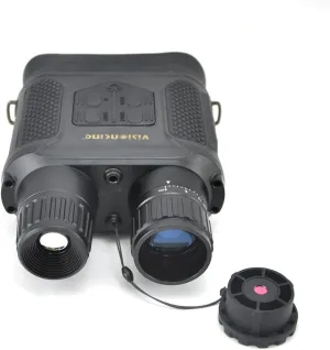 IR Digital Night Vision Binoculars HD Large Display Night Goggles Outdoor Hunting Night Vision with Video Recording and HD Shooting with 8GB SD Card (Black)