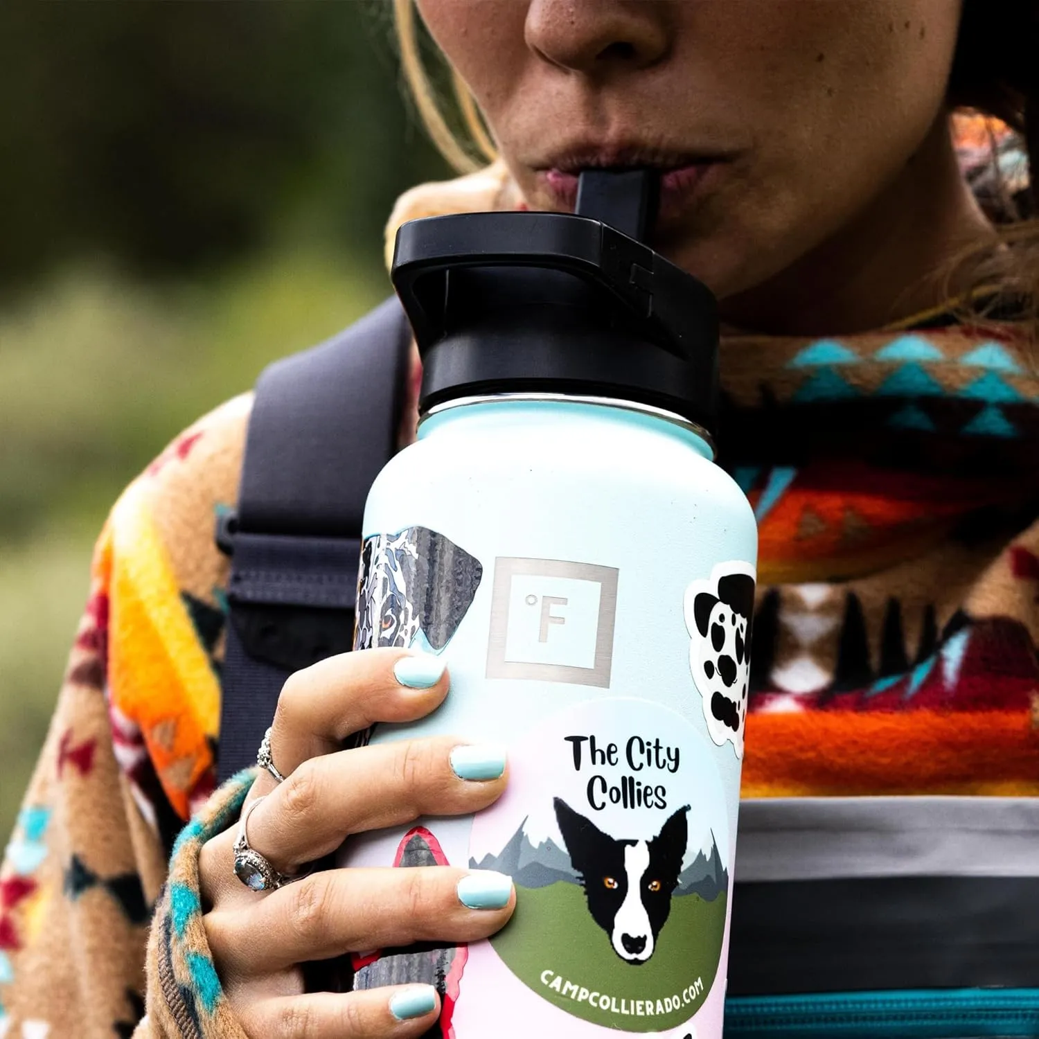 IRON °FLASK Camping & Hiking Hydration Flask with 3 Lids - Stainless Steel, Double Walled & Vacuum Insulated Water Bottle - Leak Proof & BPA Free (Graphite, Straw - 22 oz)