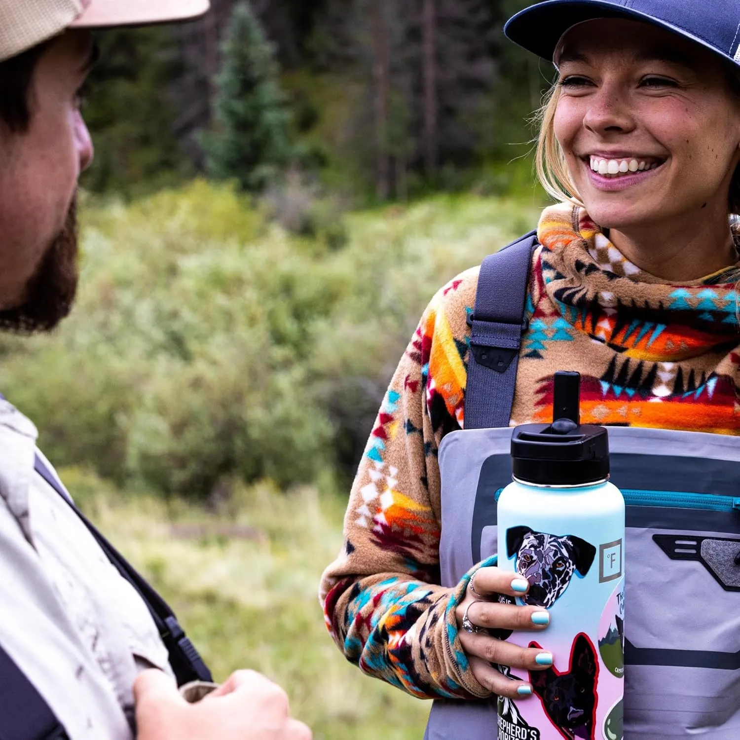 IRON °FLASK Camping & Hiking Hydration Flask with 3 Lids - Stainless Steel, Double Walled & Vacuum Insulated Water Bottle - Leak Proof & BPA Free (Graphite, Straw - 22 oz)