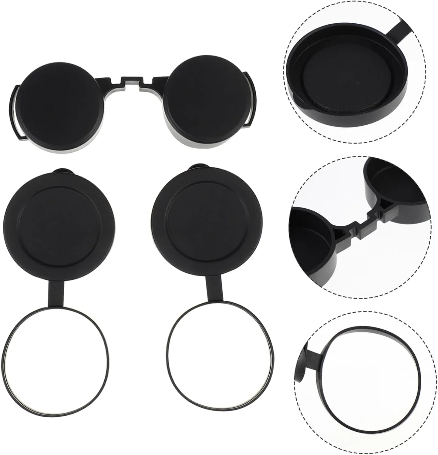 jojofuny 12pcs Lens Caps for Telescope Soft Rubber Eyepiece Lightweight and Compact Design Easy to Install for Telescope Objective Lenses for Outdoor Adventures