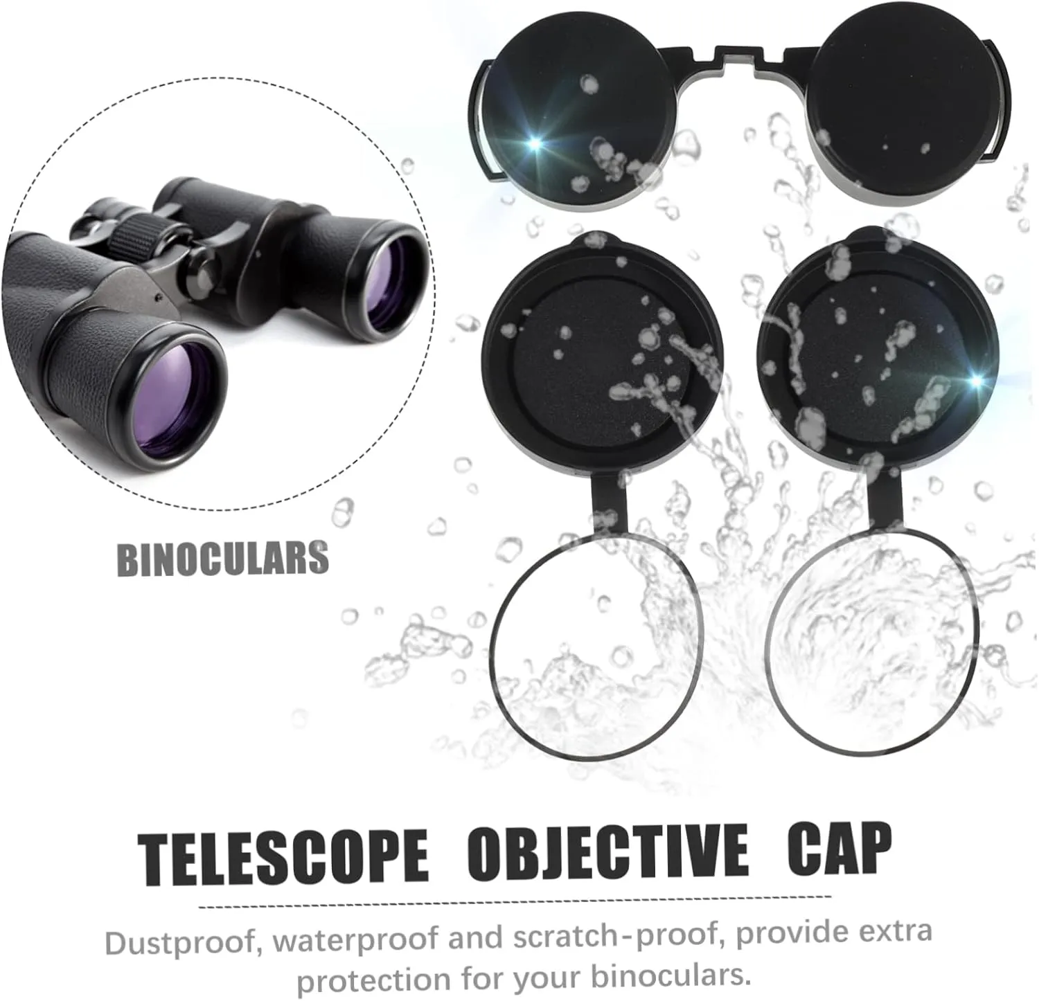 jojofuny 12pcs Lens Caps for Telescope Soft Rubber Eyepiece Lightweight and Compact Design Easy to Install for Telescope Objective Lenses for Outdoor Adventures