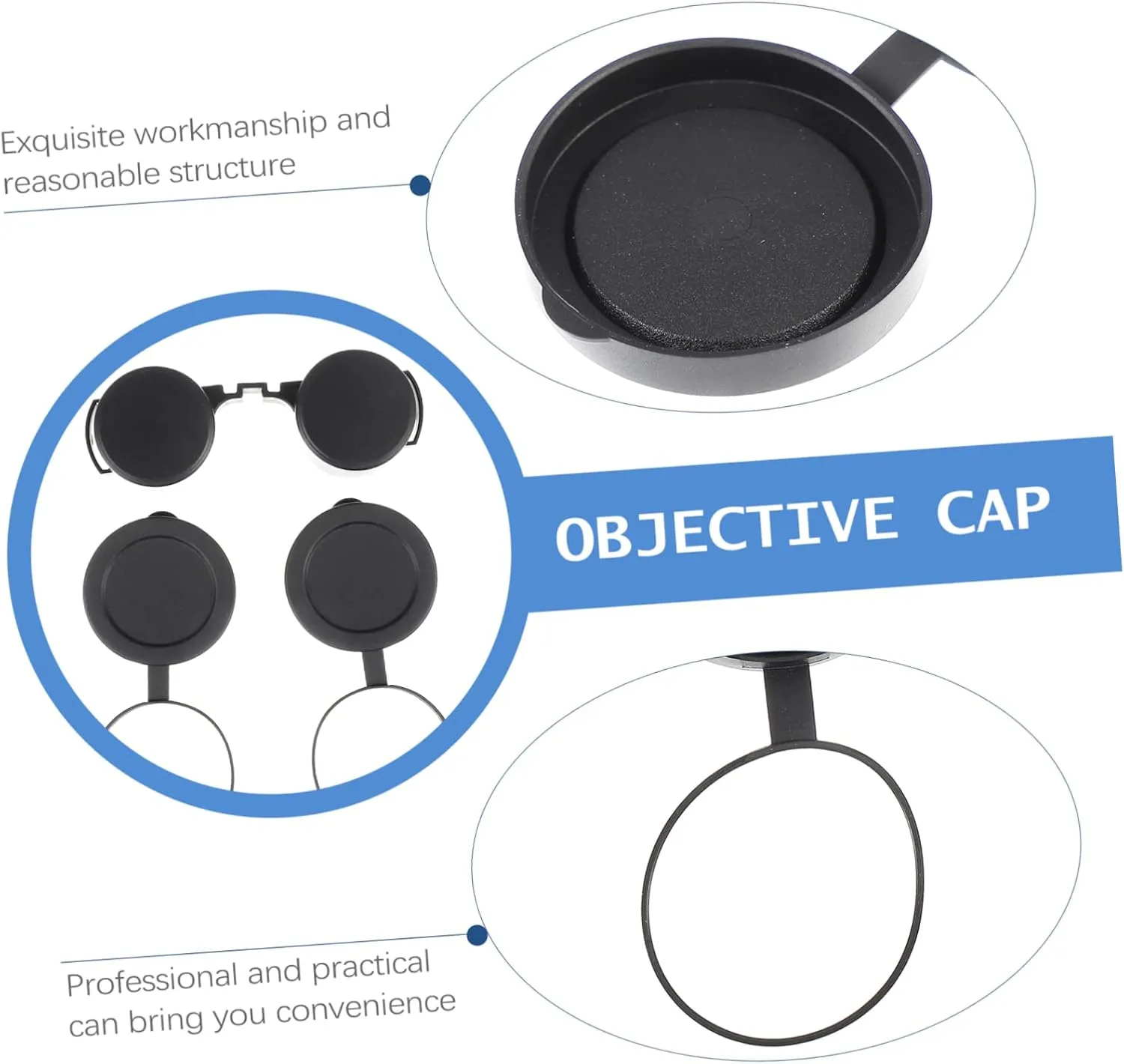 jojofuny 12pcs Lens Caps for Telescope Soft Rubber Eyepiece Lightweight and Compact Design Easy to Install for Telescope Objective Lenses for Outdoor Adventures