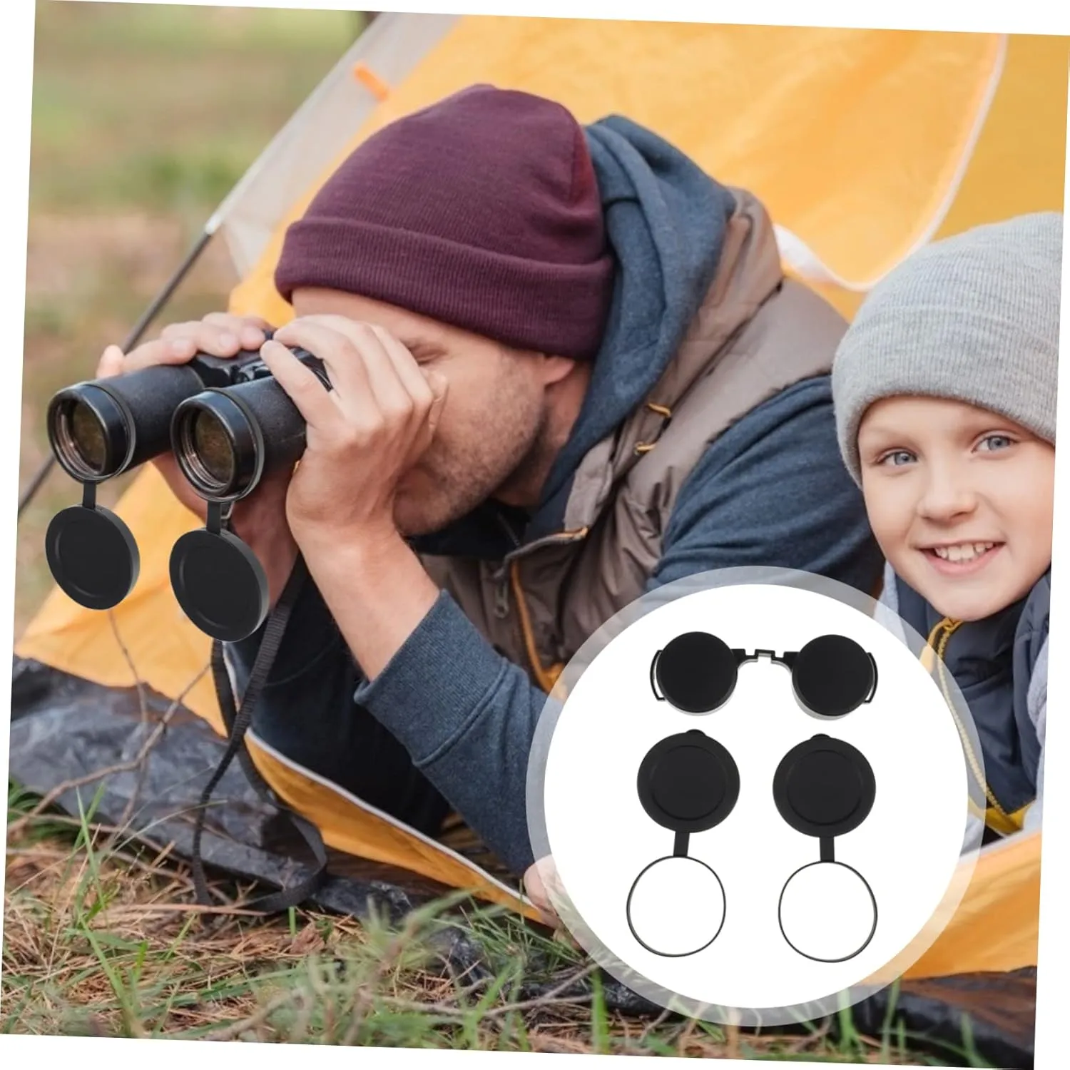 jojofuny 12pcs Lens Caps for Telescope Soft Rubber Eyepiece Lightweight and Compact Design Easy to Install for Telescope Objective Lenses for Outdoor Adventures