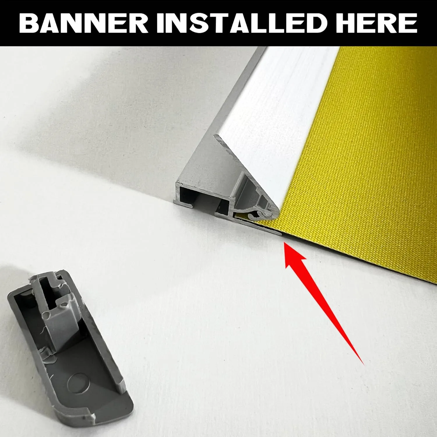 JUST 4 SIGNS NEW DELUXE Retractable Banner Stand with Widened Base and Padded Portable Oxford Bag (24" x 68 ～ 80"（WxH）)
