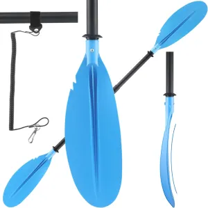 Kayak Paddle ,70 to 96In Telescopic Paddle Board Paddles for Adults Shaft Kayaking Boating Canoeing with 1 Free Paddle Leash Double Oar Float Paddle Frosted Tube Durable Extendable (Blue )