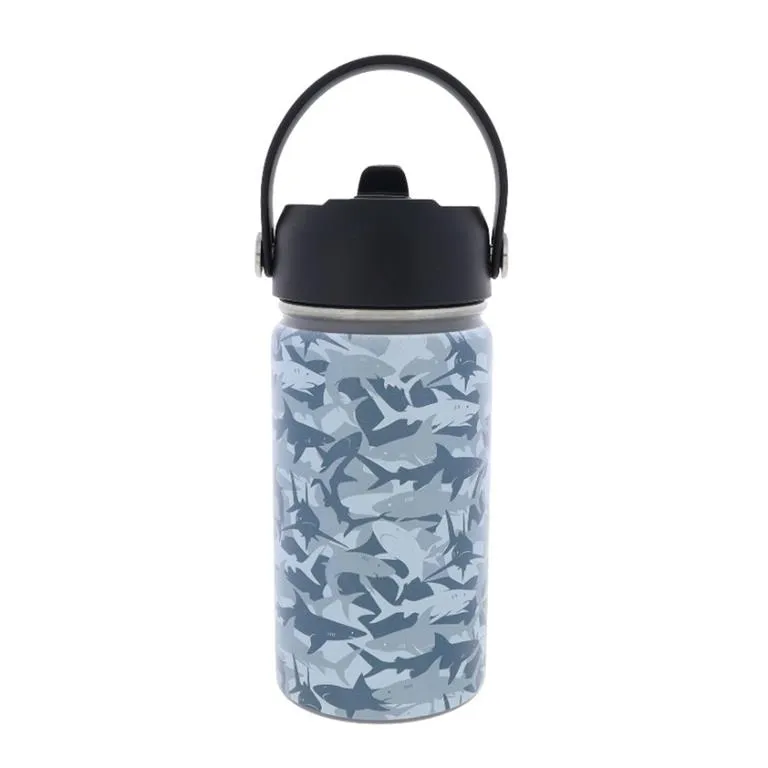 Kids A Shiver of Sharks 12 Oz. Bottle With Straw Cap