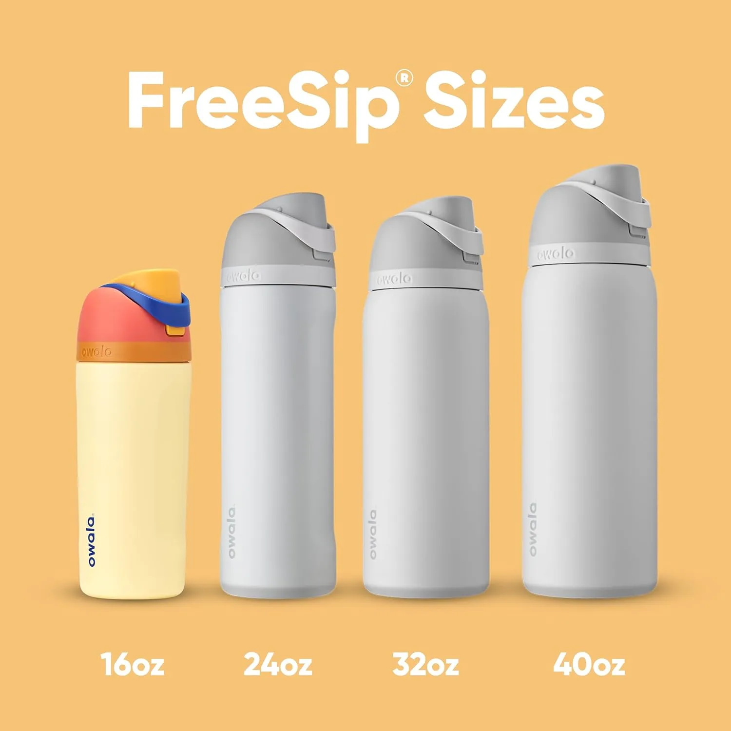 Kids FreeSip Insulated Stainless Steel Water Bottle with Straw, BPA-Free Sports Water Bottle, Great for Travel, 16 oz, Misty Horizon