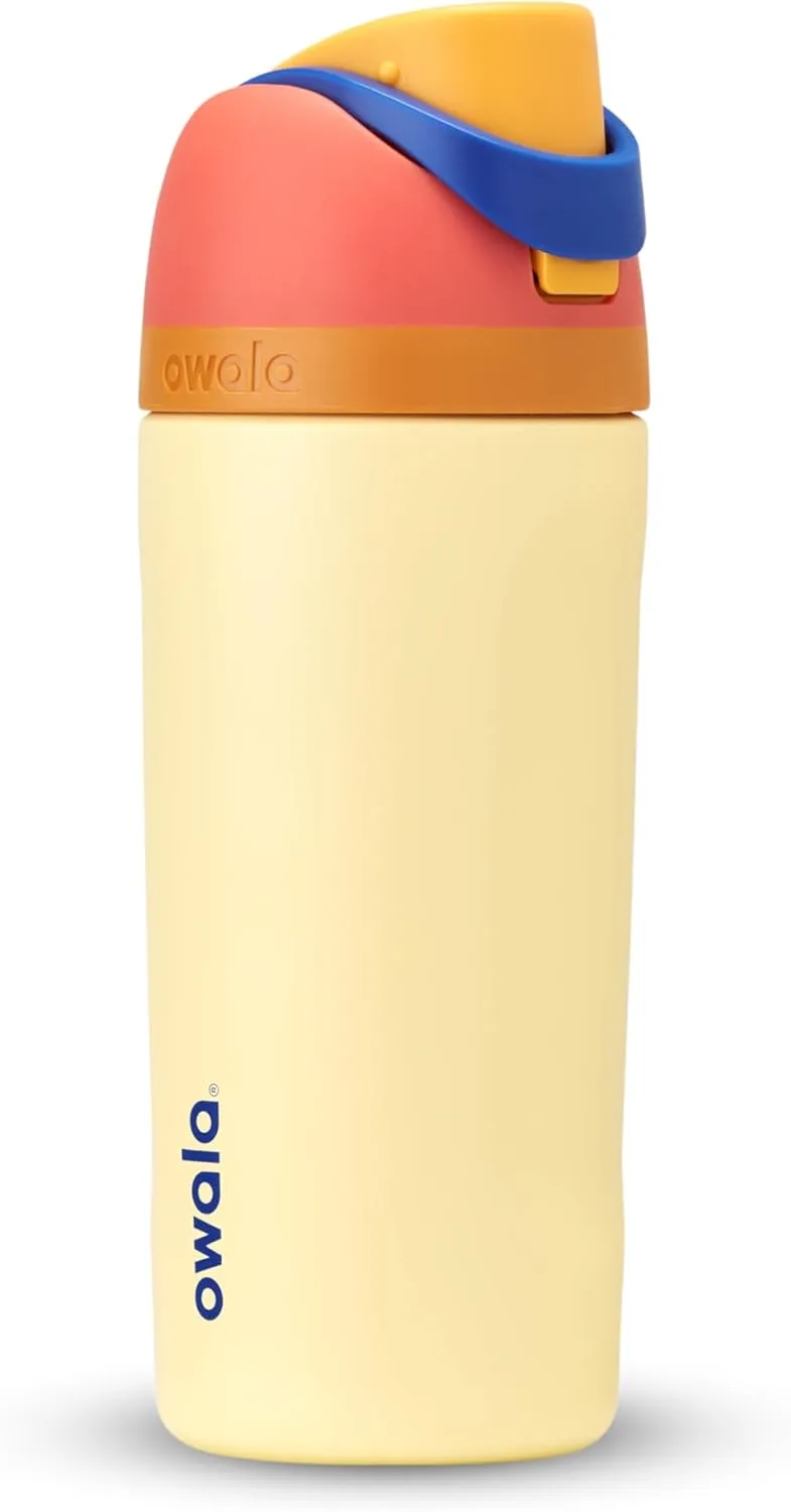 Kids FreeSip Insulated Stainless Steel Water Bottle with Straw, BPA-Free Sports Water Bottle, Great for Travel, 16 oz, Misty Horizon
