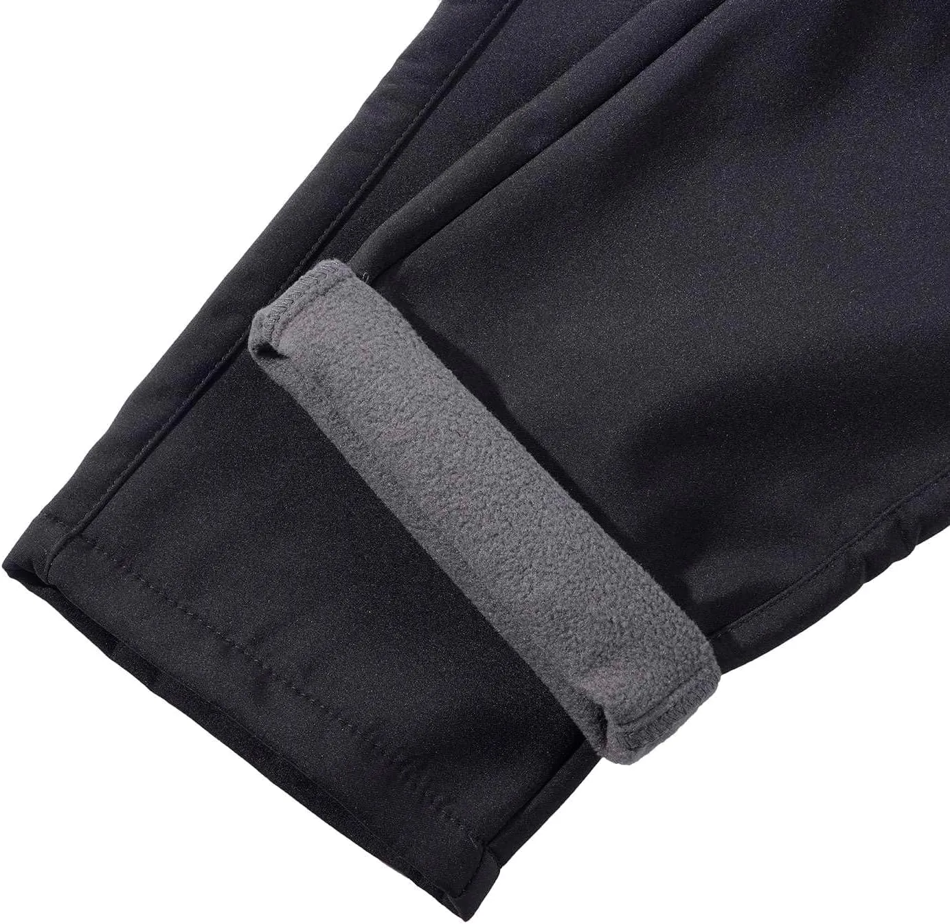 Kids Softshell Trousers Fleece Lined Outdoor Hiking Trekking Pants Skiing Snow Winter Pants Boys Girls