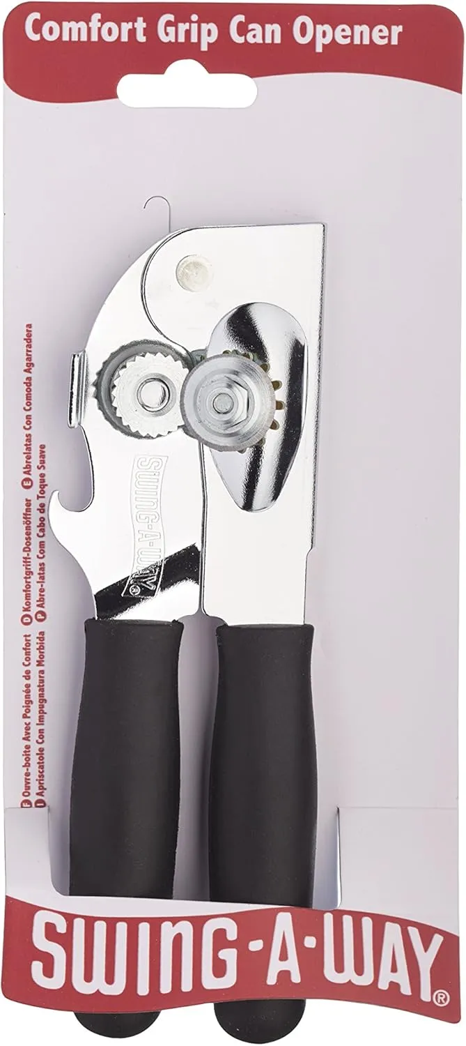 Kitchen Craft Swing-A-Way Heavy-Duty Can Opener, 18 cm (7") - Black