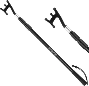 KOMCLUB Telescoping Boat Hooks for Docking 3 Stage Aluminum Push Poles Lightweight Floating Luminous Bead Design Non-Slip Rubber Handle Durable Boating Accessories Multi-Color Rust-Resistant Boat Gaff