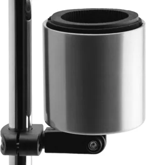 Kroozie Deluxe Bike Bottle Holder – Universal, Stainless Steel Bike Cup Holder for Handlebars – For Vertical or Angled Bars & Drinks up to 48 Oz. – Stroller, Cruiser, & Ebike Accessories