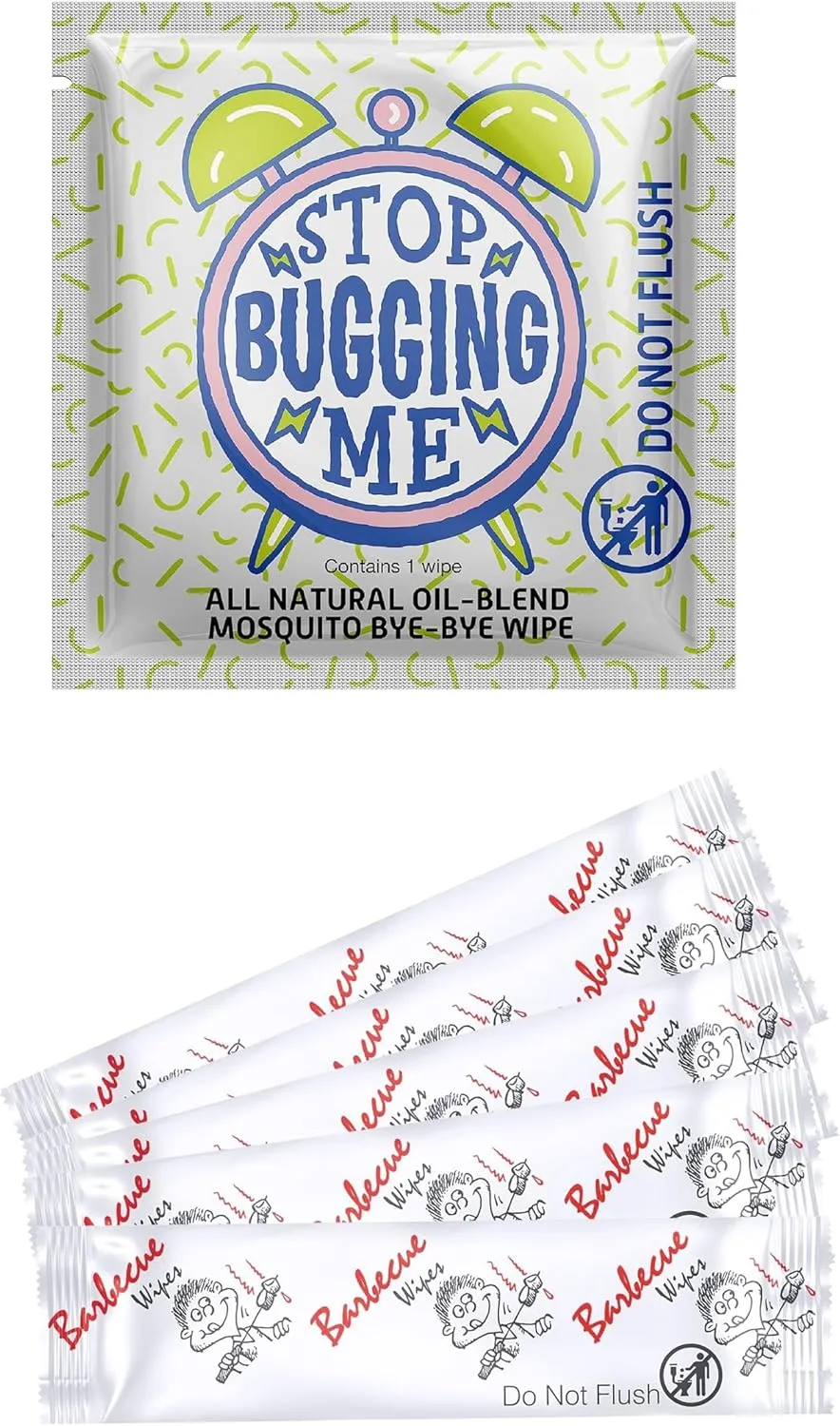LA Fresh Mosquito Repellent Wipe and Diamond Wipes BBQ Hand Wipes are the perfect combinations for your next outdoor event. Stay bug-safe and keep your hands clean at the BBQ, cookout, picnic, patio