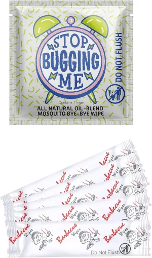 LA Fresh Mosquito Repellent Wipe and Diamond Wipes BBQ Hand Wipes are the perfect combinations for your next outdoor event. Stay bug-safe and keep your hands clean at the BBQ, cookout, picnic, patio