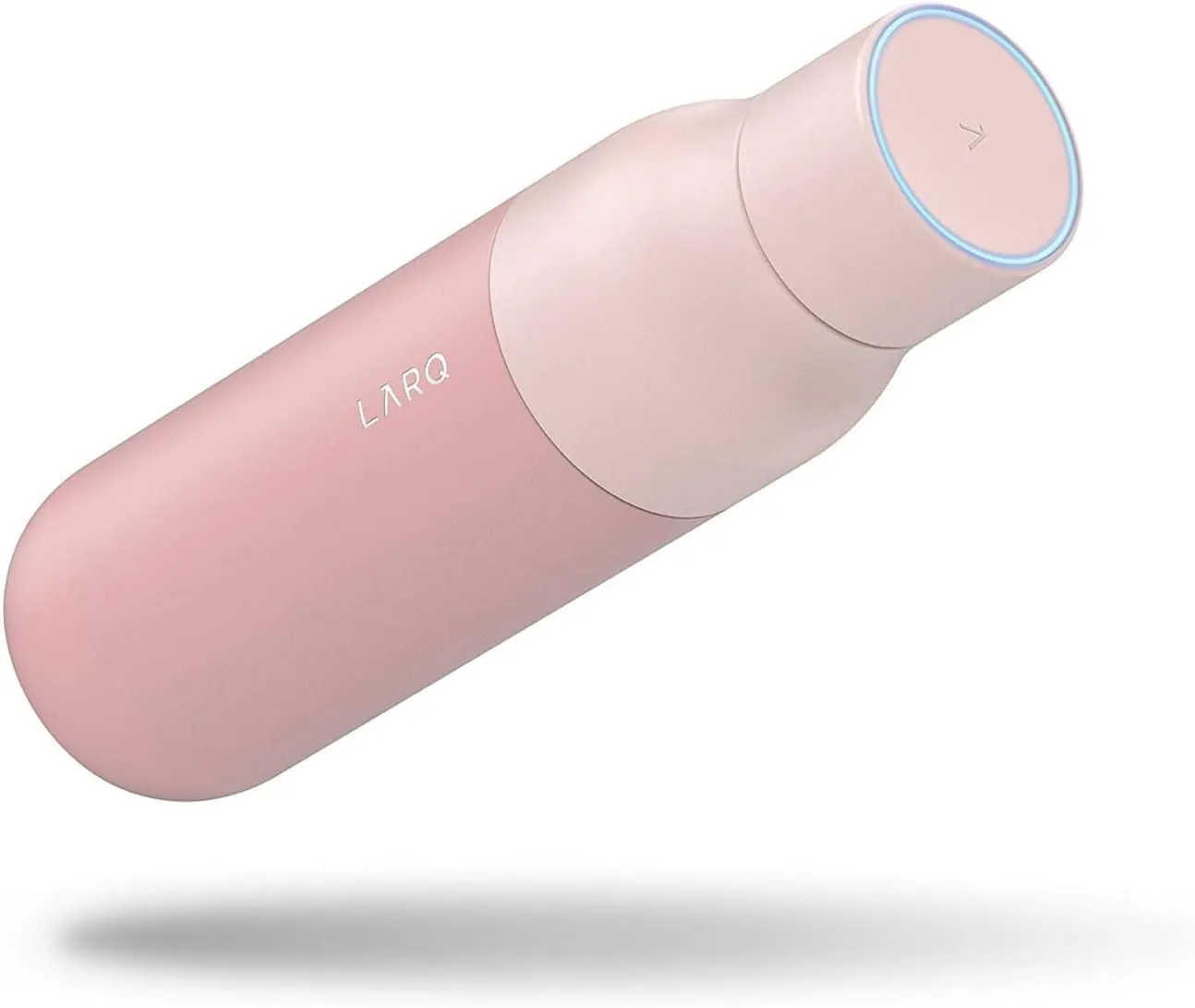 LARQ Bottle PureVis 17 oz - Self-Cleaning and Insulated Stainless Steel Water Bottle with UV Water Purifier and Award-winning Design | Reusable & Travel Friendly, Himalayan Pink