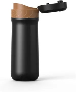 Leak Proof Insulated Frenchs Press Water Bottle Hiking Water Bottle Stainless Steel Camping Coffee Maker for Beverages