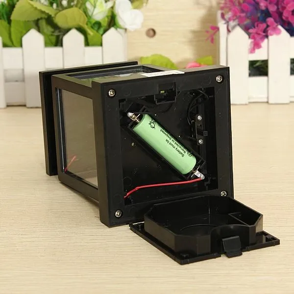 LED Auto Sensor Outdoor Candle Solar Light Hanging Lantern Light Black