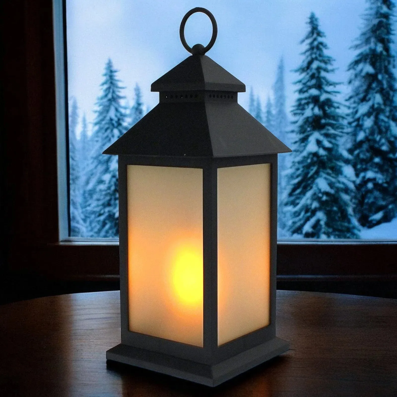 LED Candle Lantern Dancing Flickering Flame Effect Battery Powered with Off Timer