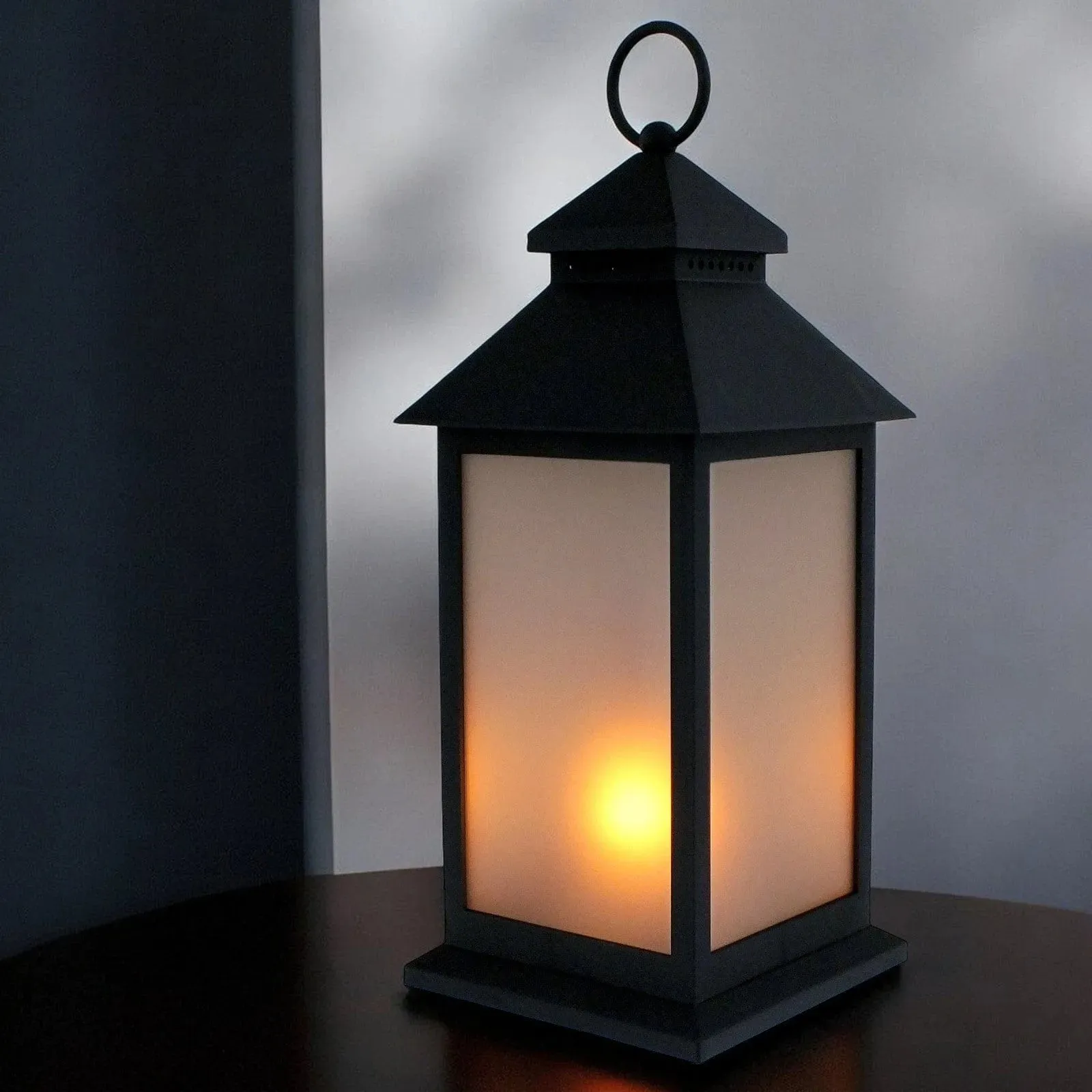 LED Candle Lantern Dancing Flickering Flame Effect Battery Powered with Off Timer