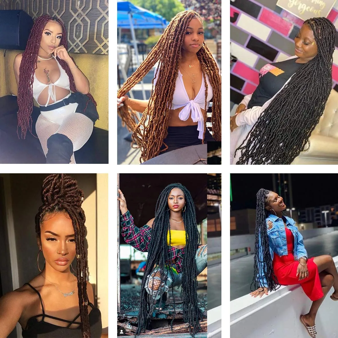 Leeven 36 Inch Soft Locs 3 Packs Honey Blonde New Faux Locs Pre Looped Super Long Crochet Braids Hair Curly Wavy Afro Roots For Black Women Synthetic Braiding Hair #27