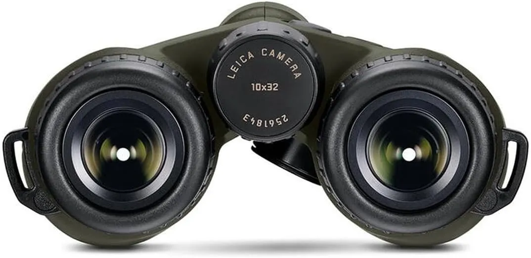 LEICA Geovid Pro 32 Rugged Compact Ergonomic Lightweight Weather-Proof Rangefinder Binoculars for Outdoor, Hunting, Bird Watching, Travel, Olive Green, 10x32