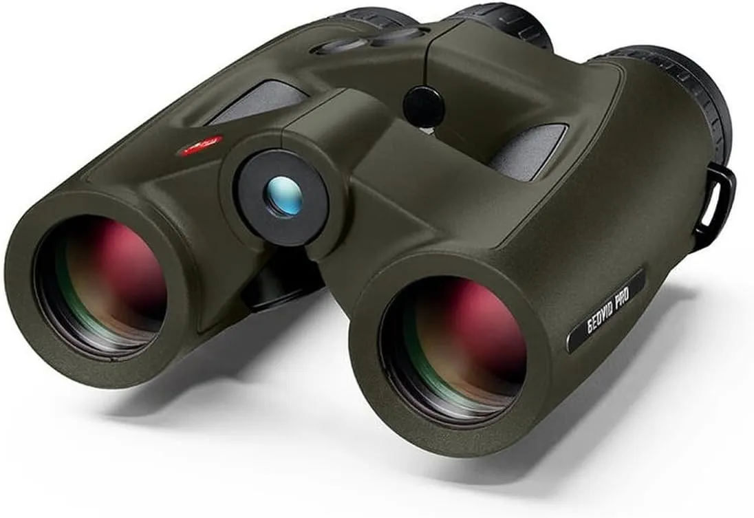 LEICA Geovid Pro 32 Rugged Compact Ergonomic Lightweight Weather-Proof Rangefinder Binoculars for Outdoor, Hunting, Bird Watching, Travel, Olive Green, 10x32